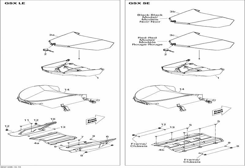 snowmobile  GSX LE 600HOETEC XP, 2012  - Luggage Rack