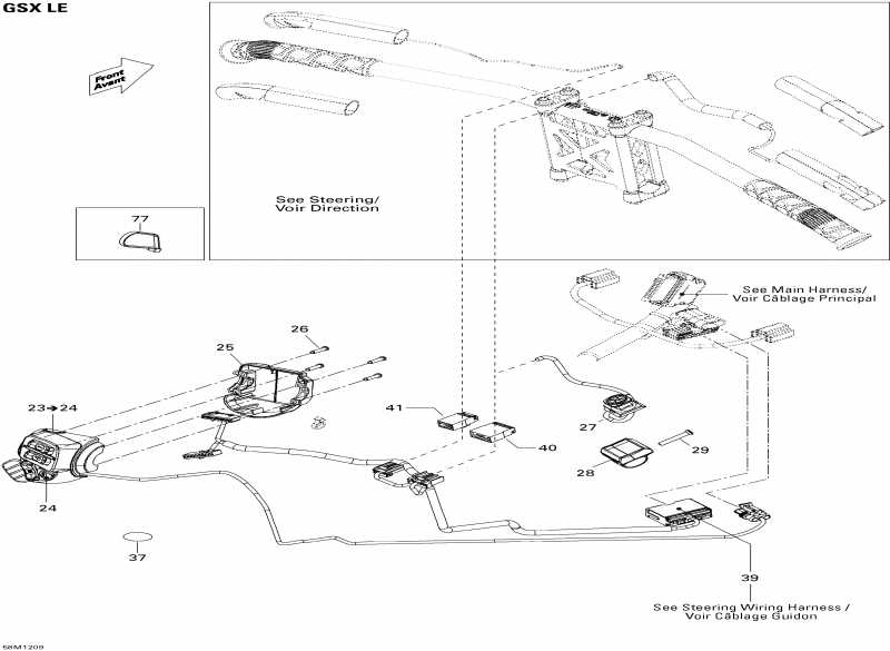 �������� Ski-doo ����������� GSX LE 600HOETEC XP, 2012 - Electrical Accessories, Steering