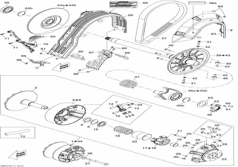  BRP GSX LE & SE 1200 XR, 2012  - Pulley System