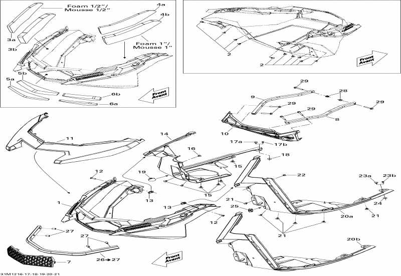  SKIDOO  GSX LE & SE 1200 XR, 2012 - Bottom Pan