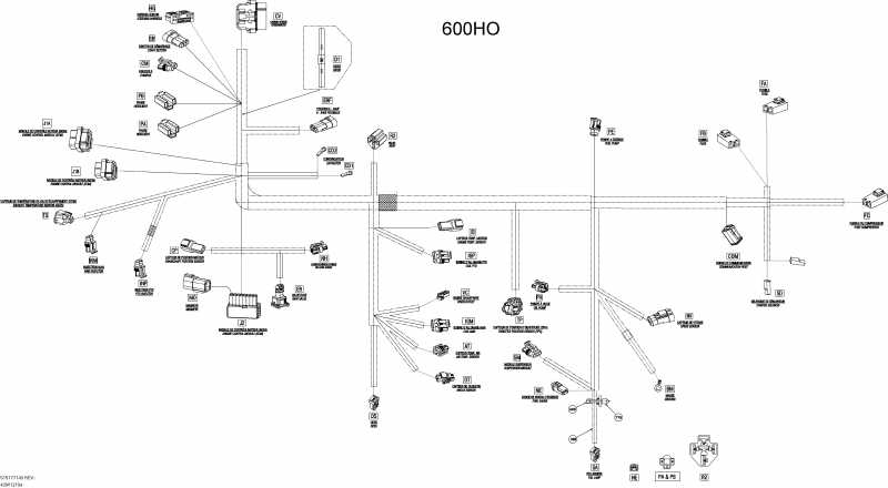  Skidoo  GSX SE 600HOETEC, 2012 - Electrical Harness 600ho Etec