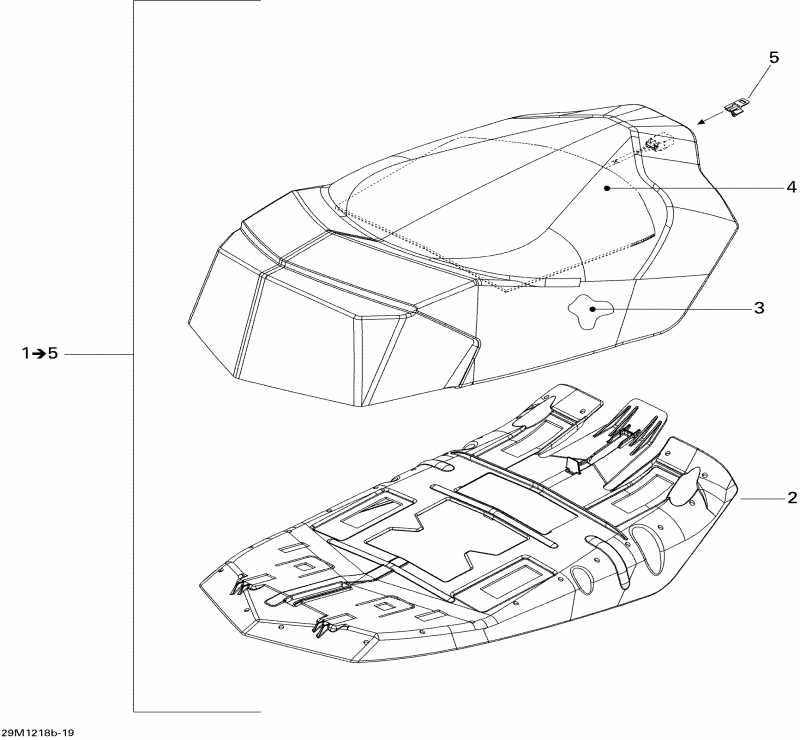 snowmobile BRP SkiDoo GSX SE 800RETEC XR, 2012 - Seat