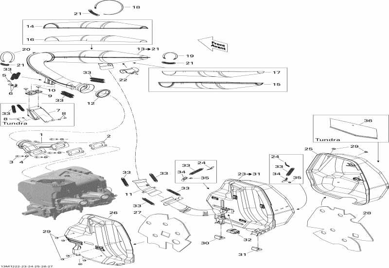 �������� Skidoo MXZ Sport 550F XP-FAN, 2012 ������ - Exhaust System