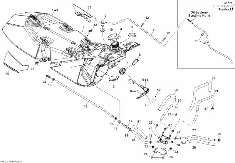 snowmobile Skidoo  MXZ Sport 550F XP-FAN, 2012 - Fuel System