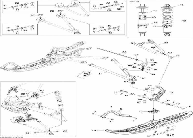 Skidoo - Front Suspension And Ski