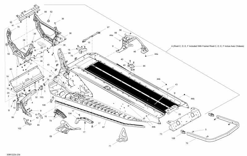 Ski Doo MXZ Sport 550F XP-FAN, 2012  - Frame