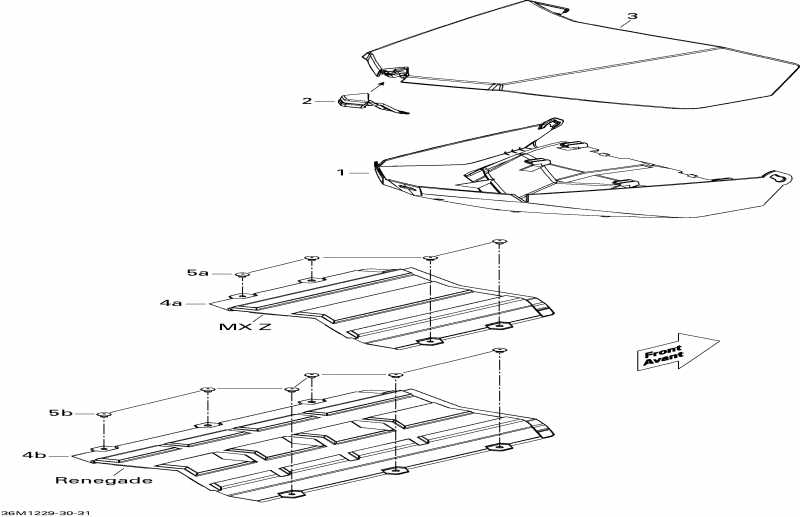  BRP SkiDoo MXZ Sport 600ACE LFF, 2012  - Luggage Rack