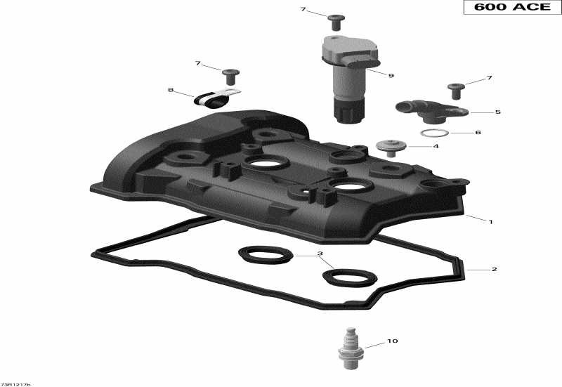 snowmobile Ski-doo  MXZ TNT 600ACE LFF, 2012 - Valve Cover