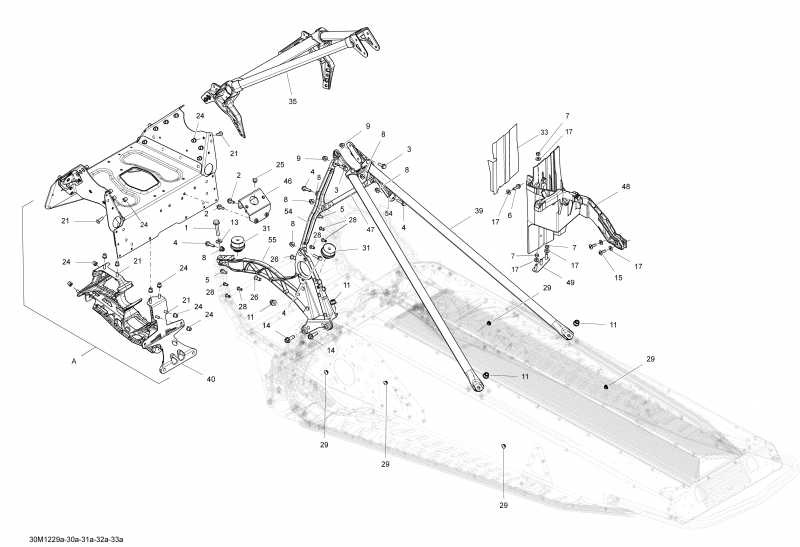 snowmobile  MXZ TNT 600ACE LFF, 2012 - Frame Common Parts