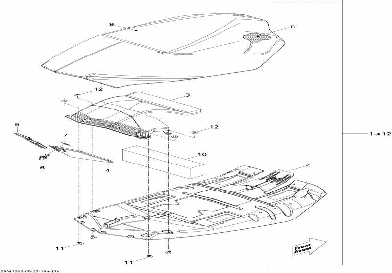 snowmobile Skidoo MXZ X 800RETEC XP, 2012  - Seat