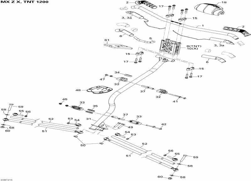 snowmobile  MXZ X & TNT 1200 XR, 2012 - Steering