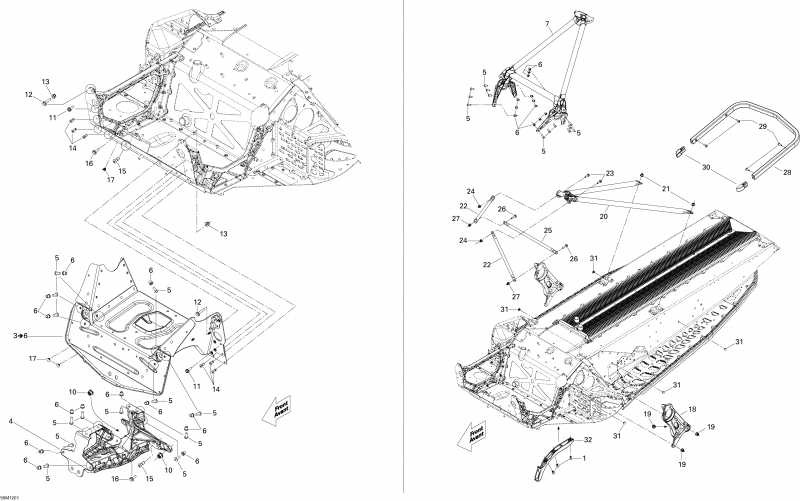 snowmobile ski-doo  MXZ XRS 600HOETEC, 2012 -   Components