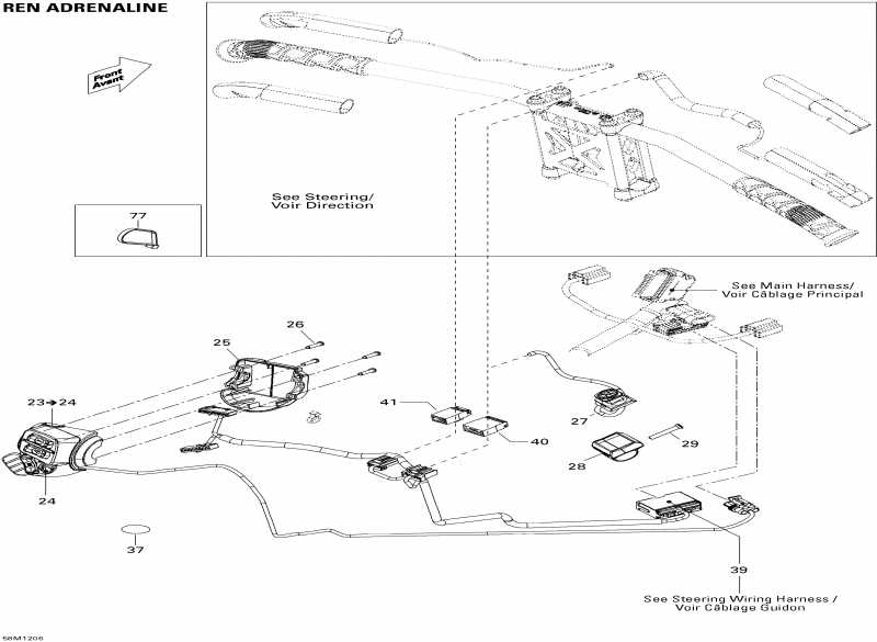 snowmobile Skidoo - Electrical Accessories, Steering