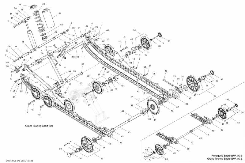  ski-doo - Rear Suspension Base And Front Arm