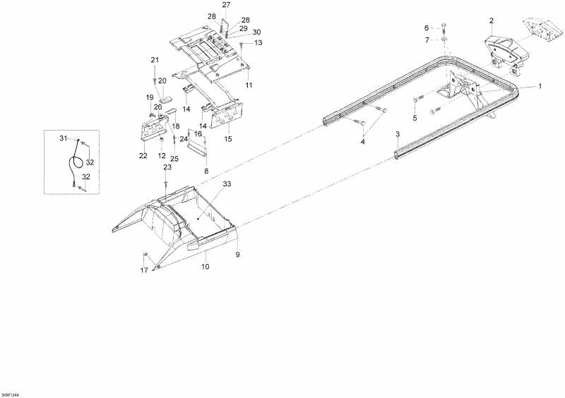 SKIDOO Skandic SWT 600 ACE (4-strokes), 2012 - Luggage Rack