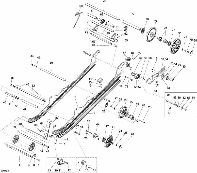 Skidoo  Skandic SWT 600 H.O. E-TEC, 2012 - Rear Suspension