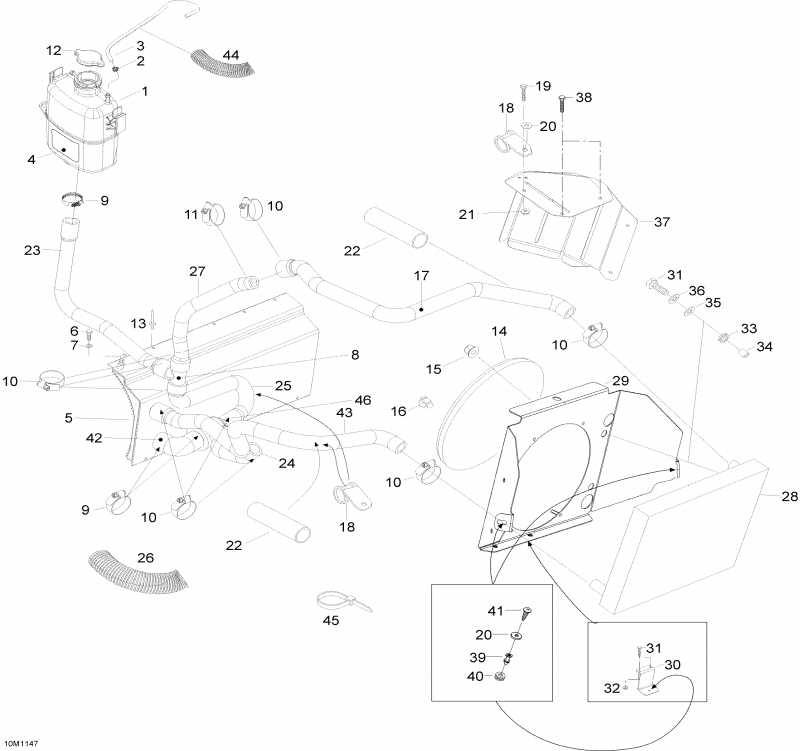  ski-doo Skandic SWT V800 YetiII, 2012  - Cooling System