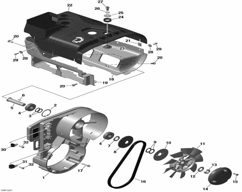  Ski Doo Skandic WT 550F XU, 2012  - Fan Housing