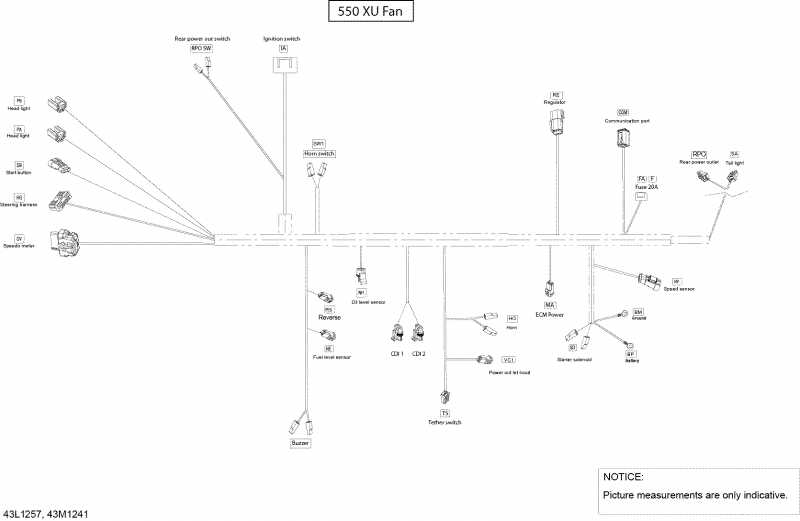  BRP SkiDoo Skandic WT 550F XU, 2012 - Electrical Harness