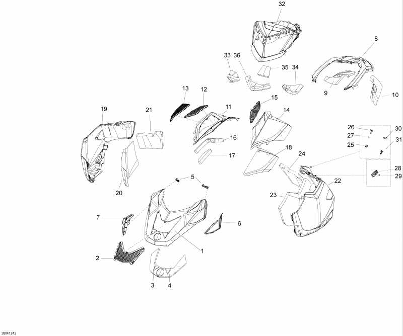  Skidoo  Skandic WT 600 ACE (4-strokes), 2012 - Hood