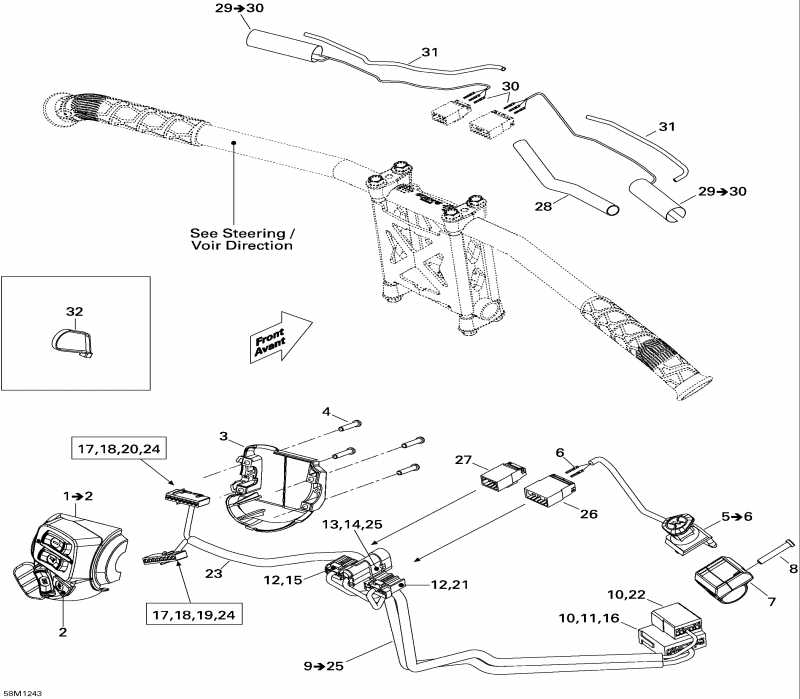 snowmobile BRP - Electrical Accessories, Steering