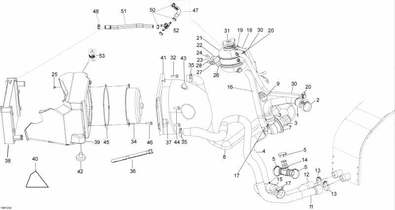  Skidoo Skandic WT 600HOETEC XU, 2012  -  System