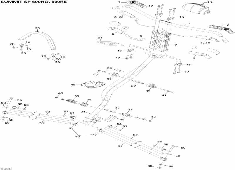 Skidoo ������ Summit SP 600HO E-TEC, 2012 - Steering 600 Ho Etec