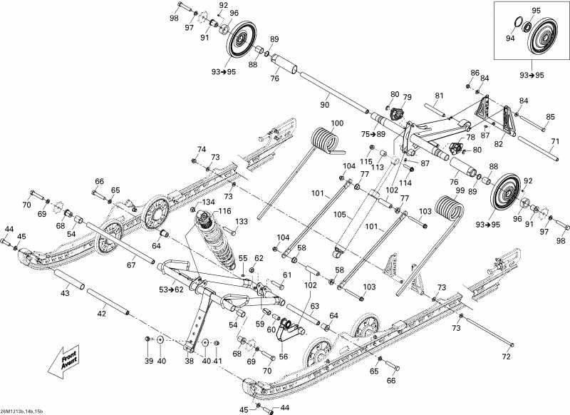 snowmobile Skidoo Summit SP 800R E-TEC, 2012 - Rear Suspension Arm