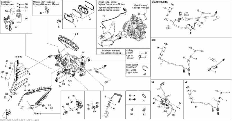 snowmobile  Summit SP 800R E-TEC, 2012 - Electrical System