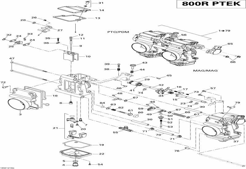  Ski Doo Summit SPORT 800R P-TEK, 2012  - Carburetor 800rptek