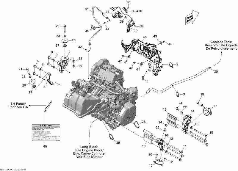 snowmobile Skidoo  Tundra LT 600ACE LFF, 2012 - Engine