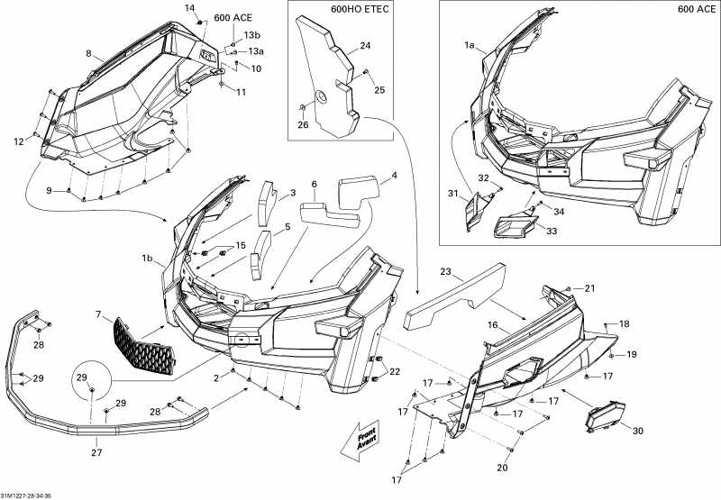  BRP SkiDoo Tundra Sport 600ACE LFF, 2012  - Bottom Pan