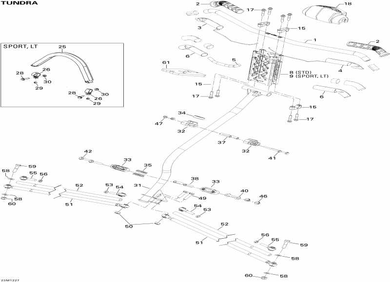 Ski-doo  Tundra STD & Sport & LT 550F XP-LTS, 2012 - Steering