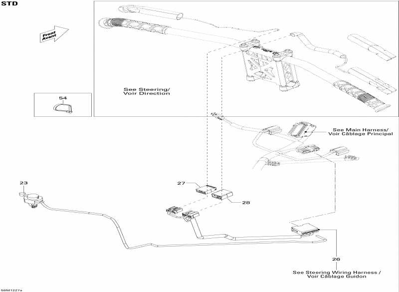 snowmobile Skidoo Tundra STD & Sport & LT 550F XP-LTS, 2012  - Electrical Accessories, Steering Std