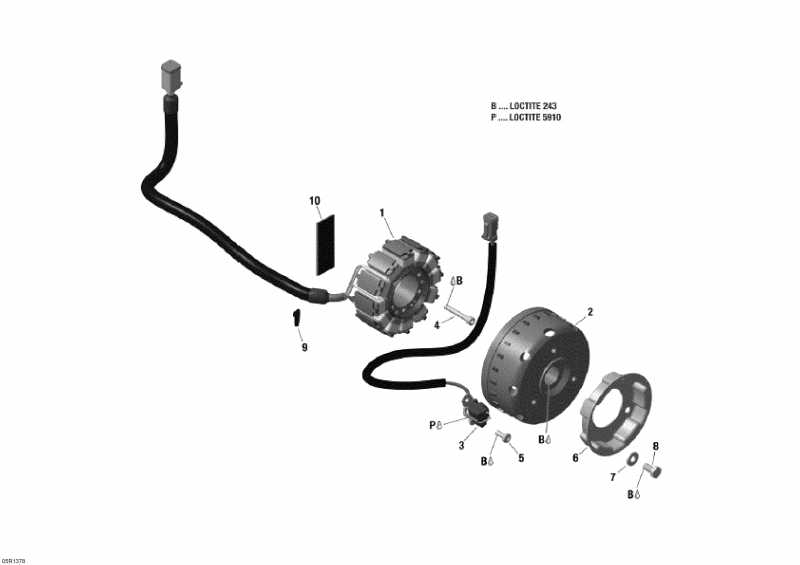  Skidoo  Skandic SWT 600HOETEC XU, 2013 - Magneto