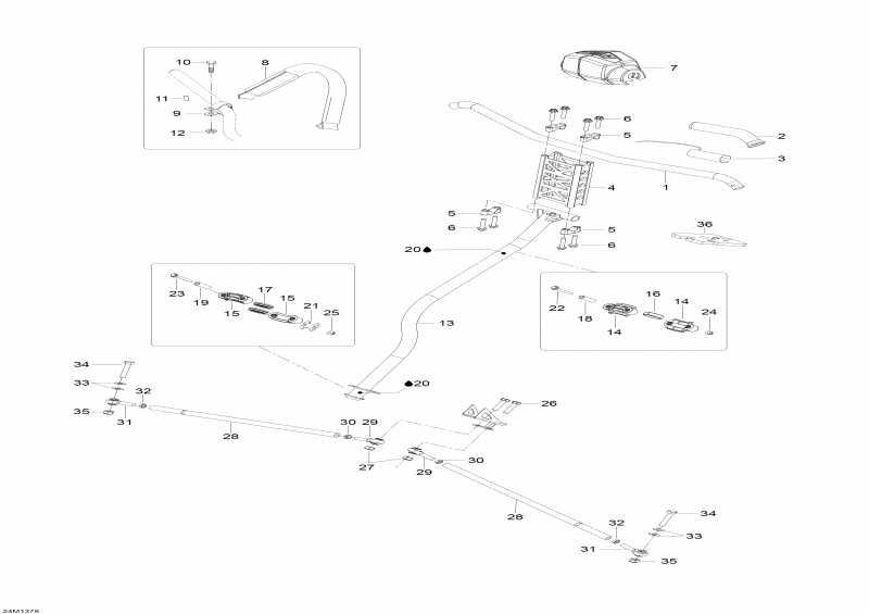 snowmobile  Skandic SWT 600HOETEC XU, 2013 - Steering