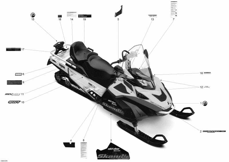  SKIDOO  Skandic SWT 600HOETEC XU, 2013 - 