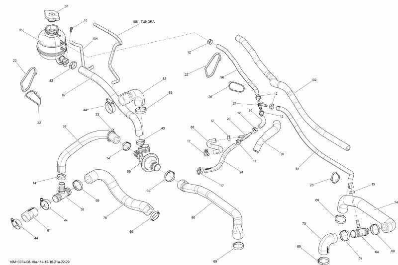 snowmobile  SUMMIT SP 600HOE XP, 2013 - Cooling System