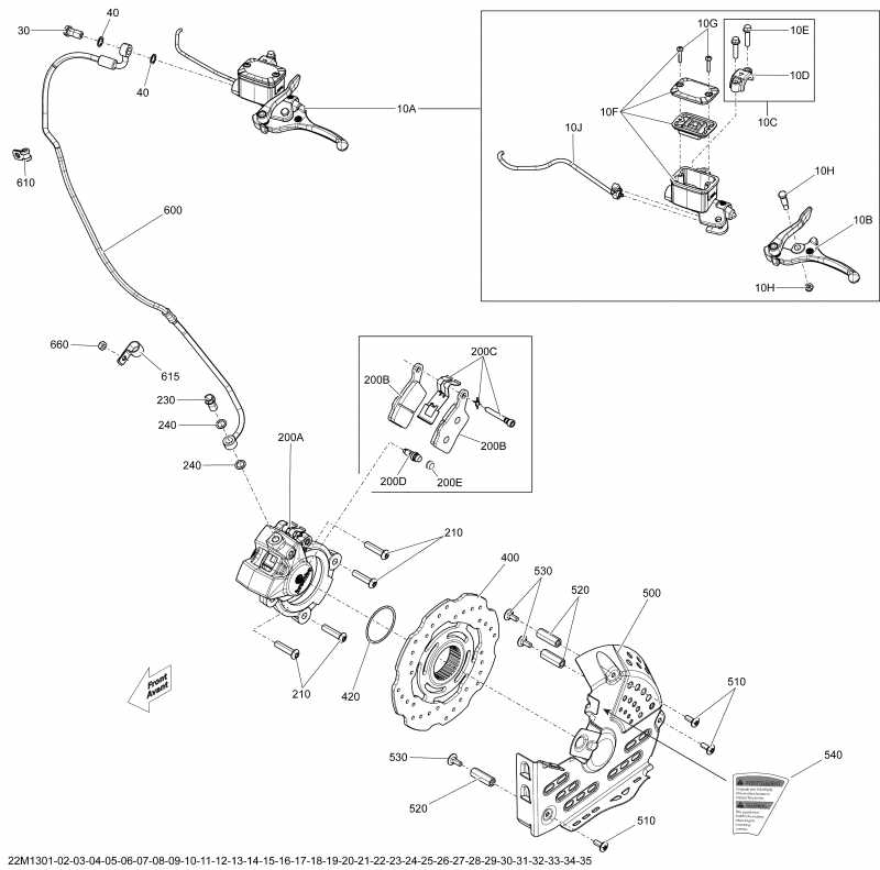 Ski Doo SUMMIT SP 800RE XM, 2013 - Hydraulic Brakes