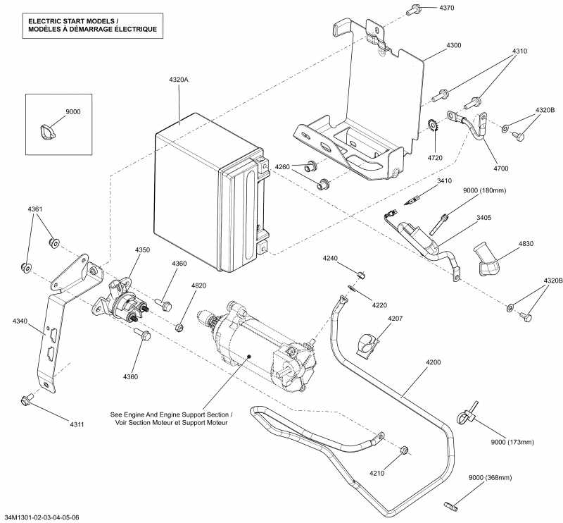 BRP SkiDoo SUMMIT X 800RE XM, 2013  - Battery And Starter