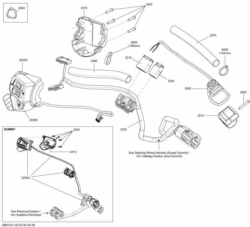  ski-doo  SUMMIT X 800RE XM, 2013 - Electrical Accessories, Steering