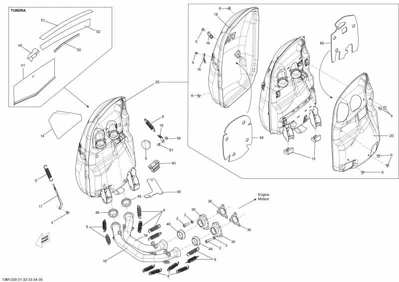 ��������  ����������� TUNDRA LT 600 ACE (4-TEMPS) XP, 2013 - Exhaust System