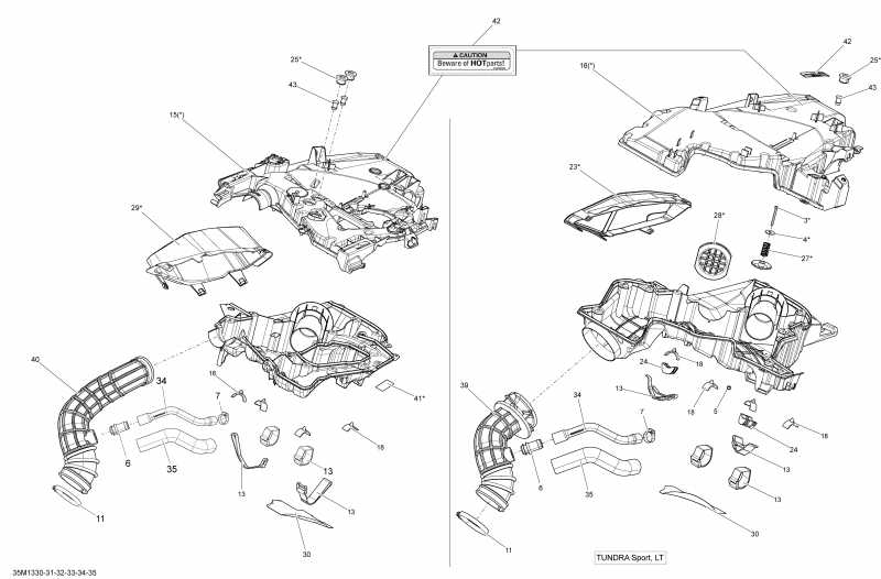   TUNDRA LT 600 ACE (4-TEMPS) XP, 2013  - Air   System