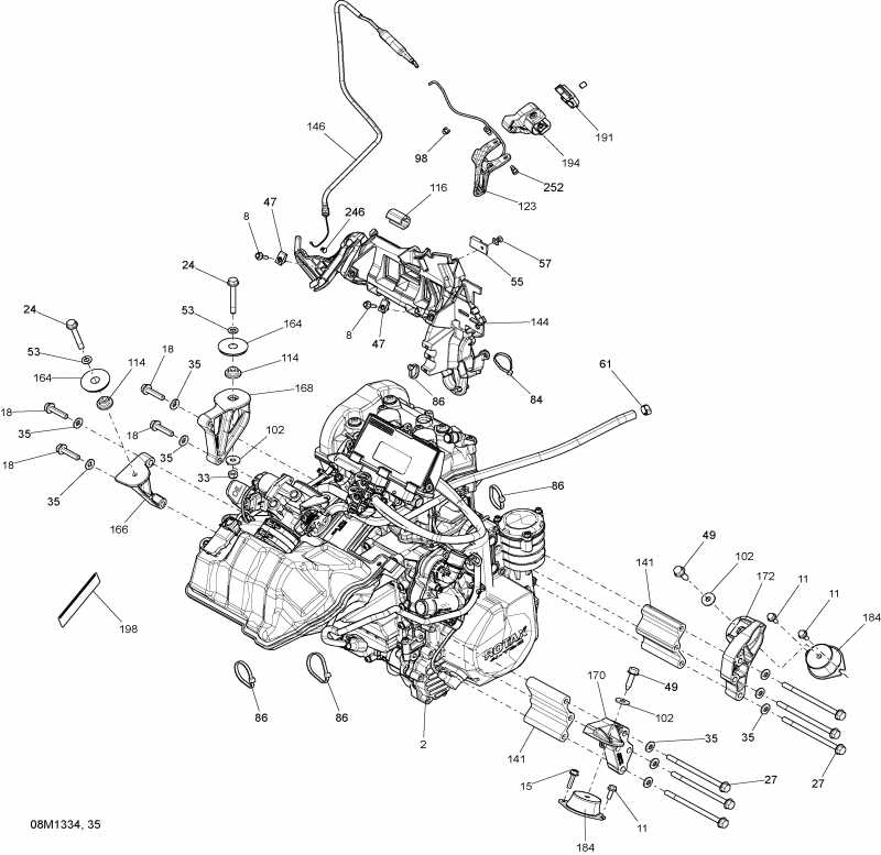 Skidoo - Engine And Engine Support