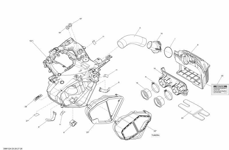 snowmobile SkiDoo  TUNDRA SPORT & LT 550F XP, 2013 - Air   System