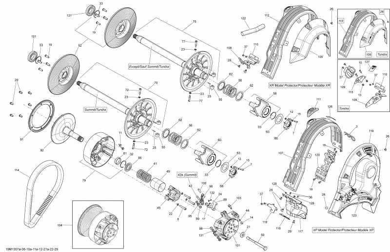 snowmobile Skidoo  TUNDRA XTREME 600HOE XP, 2013 - Pulley System