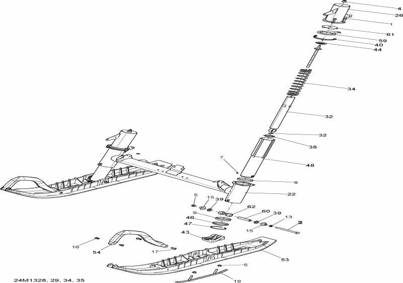 ��������  ����������� TUNDRA XTREME 600HOE XP, 2013 - Front Suspension And Ski
