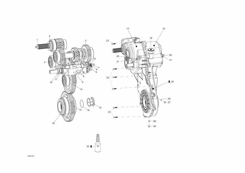  Ski-doo EXPEDITION LE 1200 XU, 2014  - Transmission