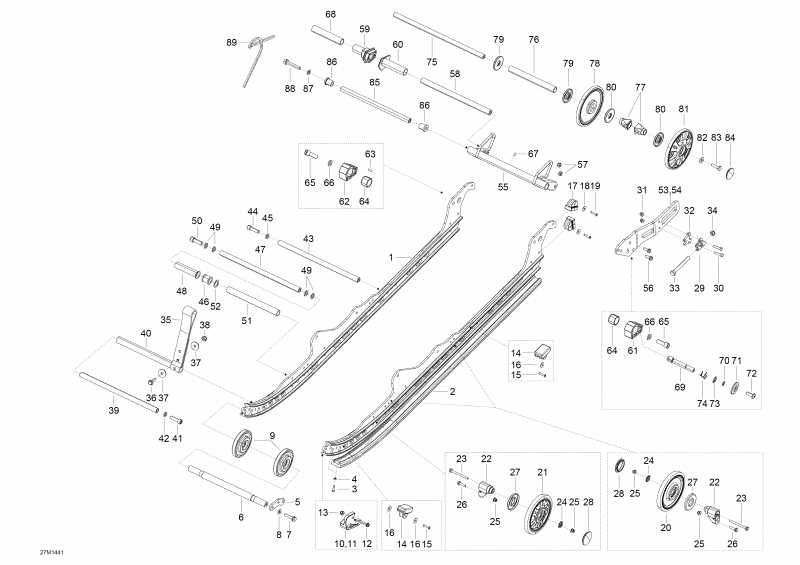  Ski Doo  EXPEDITION LE 1200 XU, 2014 - Rear Suspension A