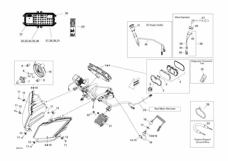 snowmobile   EXPEDITION LE 1200 XU, 2014 - Electrical System